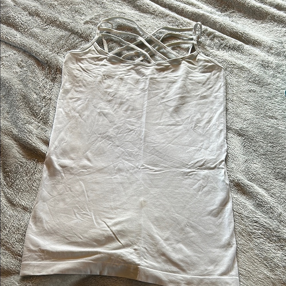 Elegant White Strappy Women's Top